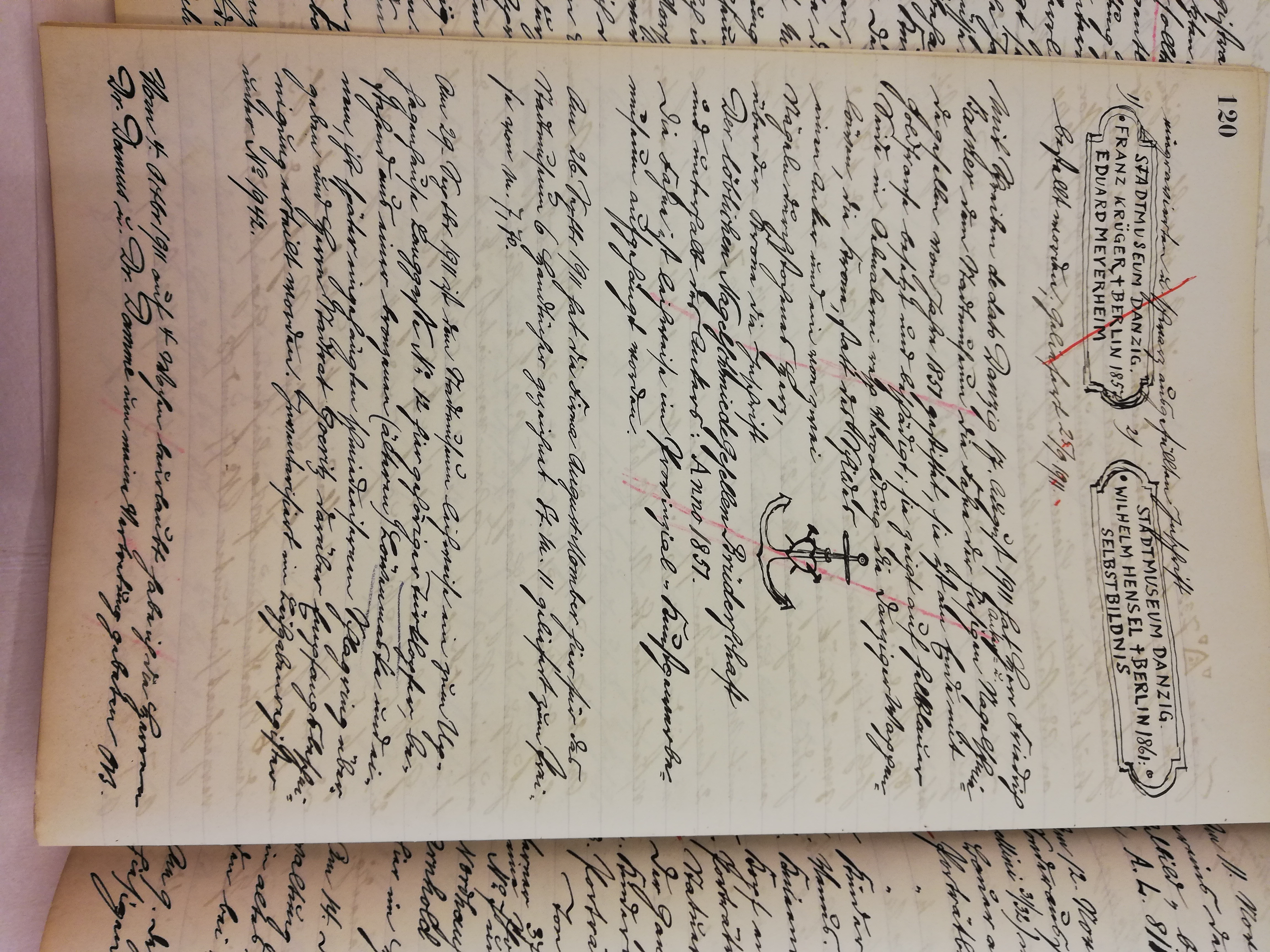 rękopis Kronika Zarządu Muzeum