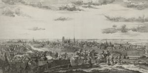 Panorama Gdańska widziana z Biskupiej Górki