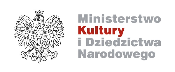 orzeł w koronie, po prawej napis: Ministerstwo Kultury i Dziedzictwa Narodowego