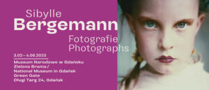 Sibylle Bergeman. Fotografie. 3 lutego - 4 czerwca 2023 w Zielonej Bramie Oddziale Muzeum Narodowego w Gdańsku. Portret dziewczynki w makijażu.