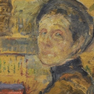 Olga Boznańska, Autoportret, ok. 1930 r., fragment