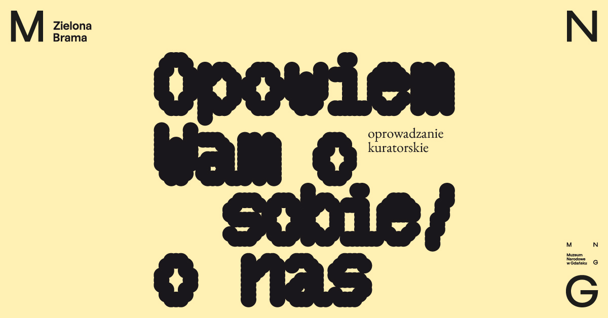 baner promujący oprowadzanie kuratorskie
