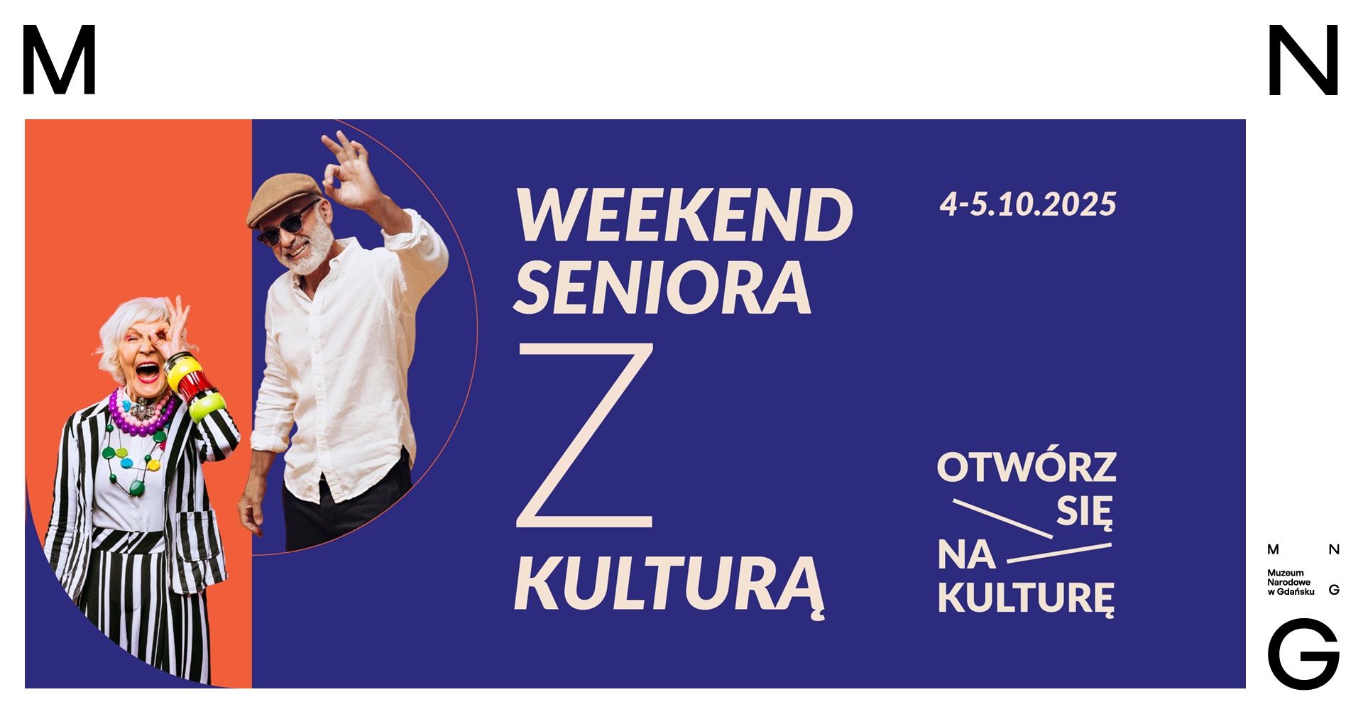 banerek reklamujący weekend seniora z kulturą